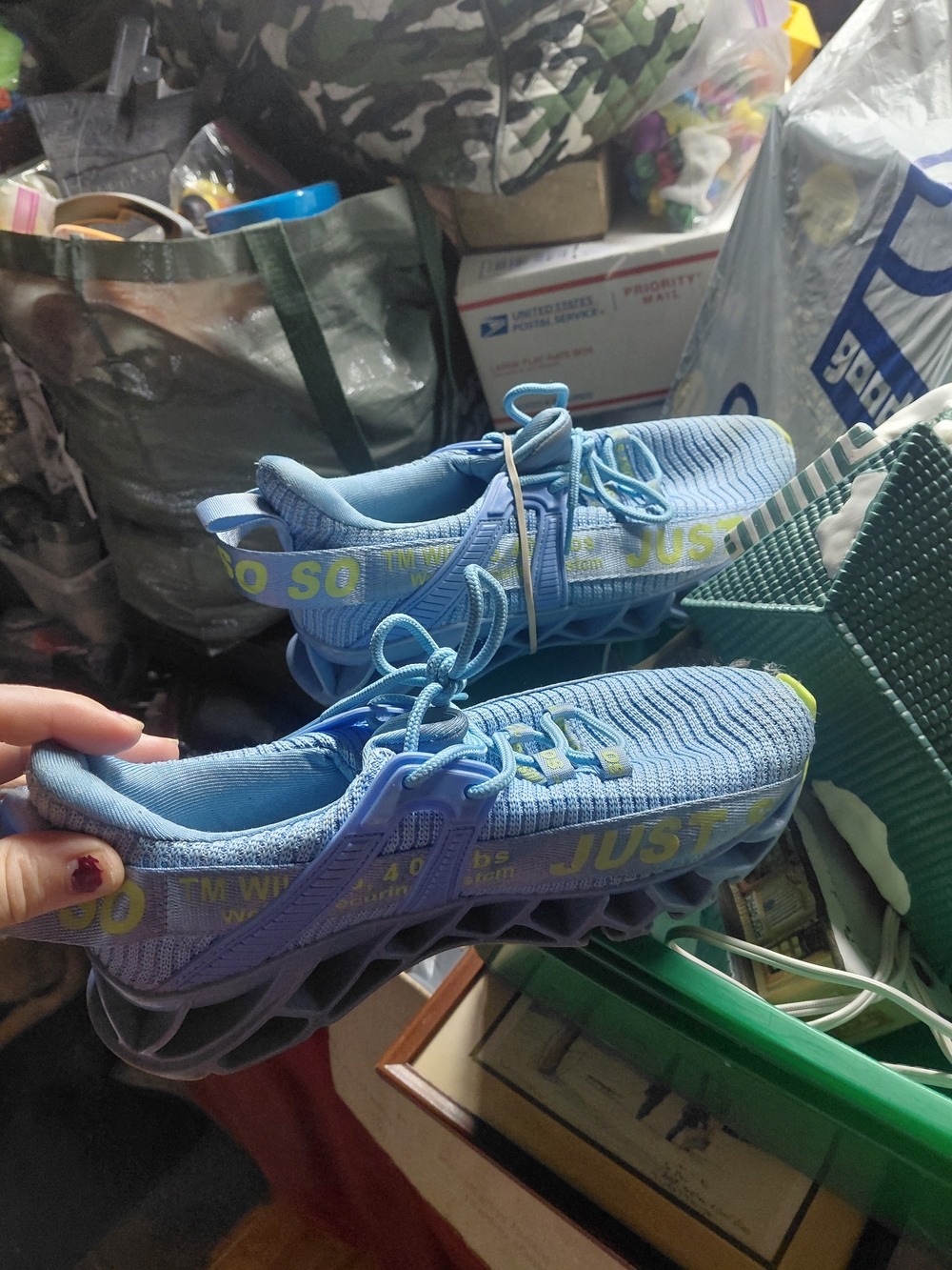 Just So So brand running shoes  a unique blade sole. size 38/7.5-8 women's